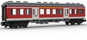 ZITIANYOUBUILD Custom MOC-71043 6wide DB Regio Passenger Car 1st/2nd class 571 Parts