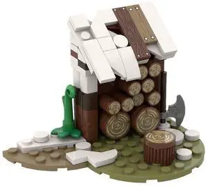 ZITIANYOUBUILD Custom MOC-96252 Medieval Wood Shed 90 Parts Building Toys Gift for Christmas