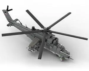 ZITIANYOUBUILD Custom MOC-97659 Mil Mi-35 HIND 1084 Parts Toys Gift for Christmas