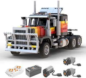ZITIANYOUBUILD Custom MOC-138757 Tech Semi-trailer Truck Model 1608 Parts Gift for Christmas