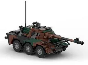 ZITIANYOUBUILD Custom MOC-110138 AMX-10RC Wheeled Scout Vehicle Model 634 Parts Toys Gift