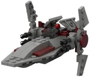 ZITIANYOUBUILD Custom MOC-81294 V-Wing Microfighter Technology Warship 93 Parts for Christmas