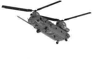 ZITIANYOUBUILD Custom MOC-37497 MH-47 G Special Ops Chinook Model 1758 Parts for Christmas