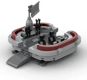 ZITIANYOUBUILD Custom MOC-117081 Clone Comand Outpost Sci-fi Scene Model 266 Pieces for Collection