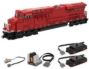 ZITIANYOUBUILD Custom MOC-37716 ES44AC Canadian Pacific- 8wide 1763+ Parts Gift for Christmas