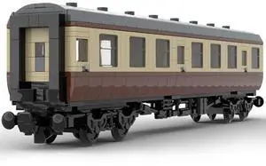 ZITIANYOUBUILD Custom MOC-67504 British Rail Mark 1 Carriage brown 692 Parts Gift for Christmas