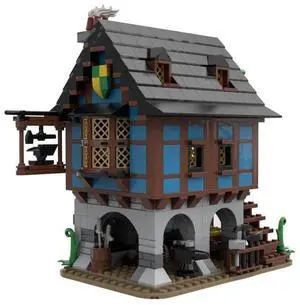 ZITIANYOUBUILD Custom MOC-113518 Medieval Theme Alleys Blacksmith Model 658 Parts