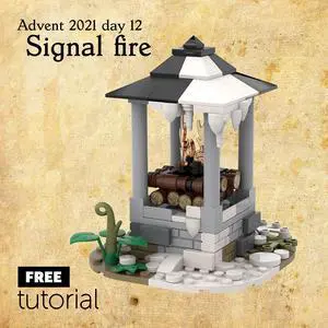 ZITIANYOUBUILD Custom MOC-96361 Medieval Signal Fire 166 Parts Toys Gift for Christmas