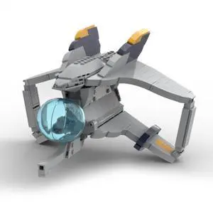 ZITIANYOUBUILD Custom MOC-102299 Sci-fi Fighter Airplane Model 440 Parts for Christmas