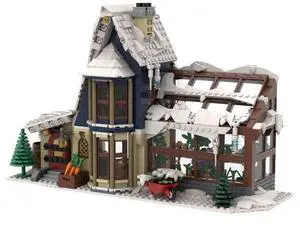 ZITIANYOUBUILD Custom MOC-126301 Winter House 1423 Parts Toys Gift for Christmas