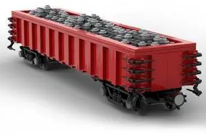 ZITIANYOUBUILD Custom MOC-55763 Gondola Car W/ Gravel Load Train 563 Parts gifts for Christmas