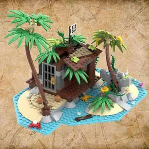 ZITIANYOUBUILD Custom MOC-117866 Pirate Island of Barracuda Bay 952 Parts Toys Gift