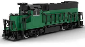 ZITIANYOUBUILD Custom MOC-104685 Burlington Northern GP15 Retro Train 1433 Parts Toys Gift