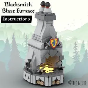 ZITIANYOUBUILD Custom MOC-115955 Medieval Blacksmith Blast Furnace 239 Parts for Christmas