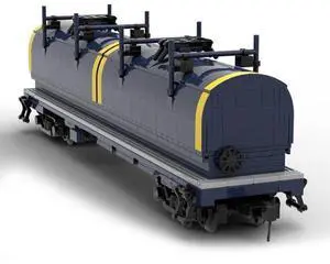 ZITIANYOUBUILD Custom MOC-137946 Coil Car CSX Retro Train Model Particle 982 Parts