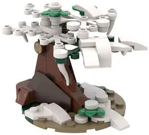 ZITIANYOUBUILD Custom MOC-96250 Medieval Winter Tree 54 Parts Kids Gift for Christmas