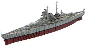 ZITIANYOUBUILD Custom MOC-183933 1/200 Scale WWII German Bismarck Large Battleship(5170PCS)