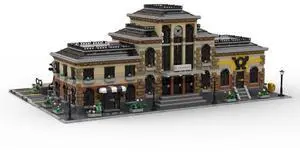 ZITIANYOUBUILD Custom MOC-109197 Modular German Railway Station Building Blocks (8571PCS