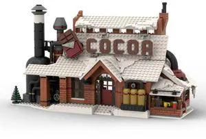 ZITIANYOUBUILD MOC-162963 Winter Village-Chocolate Factory Snowy Christmas Street (1932PCS)