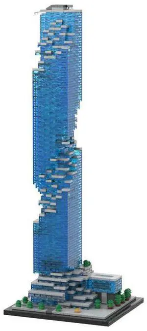 ZITIANYOUBUILD MOC- 174819 1/800 Scale Famous Bangkok Landmark Building Blocks Set (1839PCS)