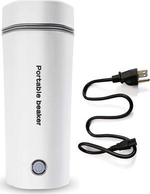 Travel Electric Kettle, Portable Electric Kettle for Boiling Water, Small Travel Tea Kettle Automatic Shut off, One Cup Hot Water Maker, 350ml-White