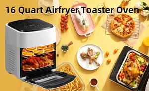 Air fryer Smart electric fryer Electric oven 15L air fryer 10-in-1 Digital Rotisserie Dehydrator Fryers Combo with Racks, 1400W Oil-less Air Fryer Combo With 4 Accessories