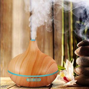 Wood grain aromatherapy machine Essential oil mute office home gift ultrasonic humidifier remote control aromatherapy machine