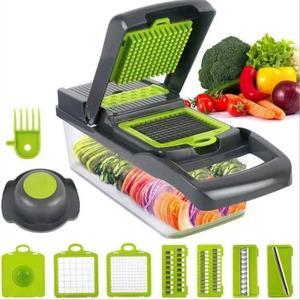 Vegetable Chopper Multi 15-in-1 Chopper Slicer Onion Chopper Dicer Slicer Dicer Household Kitchen Manual Grater Cutter for Tomato Fruit Onion, Garlic, Carrot, Potato,Salad