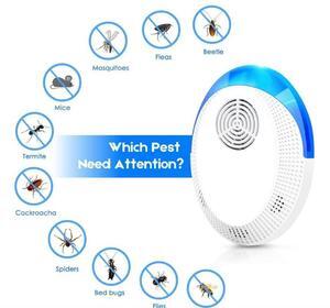 Ultrasonic Repeller to Repel Mice and Rat Indoor Pest Insect Rodent Mouse Deterrent Repellent Plugin Spider Cockroach Critter Pest Device 6 Pack