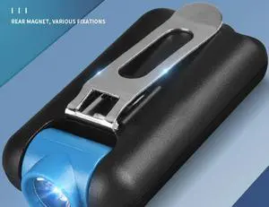 Mini flashlight COB strong light keychain light USB charging riding night fishing hat clip light flashlight