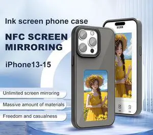 Smart Ink Screen Projection Phone Case for iPhone,Instantly Displays Photos on The Ink Screen Back Cover.DIY and Customizable Phone Case,Personalize Your Phone