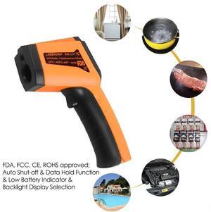 infrared thermometer Industrial temperature gun Water temperature oil temperature measuring instrument Kitchen baking barbecue thermometer