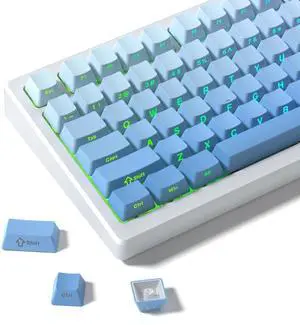 Womier Blue PBT keycap Set,Shine Through keycap 75 Percent,Double Shot Key caps,Cherry Profile,Gradient Keyboard Cap,Side Printed keycaps for Mechanical Gaming Keyboards(121key,only keycaps) Womier Blue PBT keycap Set,Shine Through keycap 75 Percent,Double Shot Key caps,Cherry Profile,Gradient Keyboard Cap,Side Printed keycaps for Mechanical Gaming Keyboards(121key,only keycaps)
