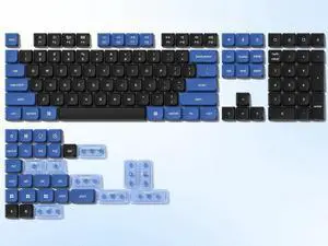 Womier Low Profile keycaps for Mechanical Keyboard,Double Shot Key caps,PBT mx Gaming keycap Set,Dark Blue/Black/Light Blue Custom Key caps for Cherry Gateron MX Switches60% 65% 75% 96% 100% Womier Low Profile keycaps for Mechanical Keyboard,Double Shot Key caps,PBT mx Gaming keycap Set,Dark Blue/Black/Light Blue Custom Key caps for Cherry Gateron MX Switches60% 65% 75% 96% 100%