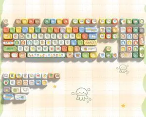 Womier MOA Profile PBT Keycaps,132 Keys Cute Style Keycap Set with Cute Icons, Dye-Sublimation, MOA Profile for Most 60% 65% 75% 80% 100% US Layout Cherry MX Switches Mechanical Keyboard Womier MOA Profile PBT Keycaps,132 Keys Cute Style Keycap Set with Cute Icons, Dye-Sublimation, MOA Profile for Most 60% 65% 75% 80% 100% US Layout Cherry MX Switches Mechanical Keyboard