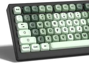 Womier Matcha Keycaps Green, PBT MOA Custom Keyboard Keycaps 60 65 75 100 Percent, Gradient Key Caps Set, 5 Side Dye Sublimation for Cherry Gateron MX Switches Keyboards, Green Womier Matcha Keycaps Green, PBT MOA Custom Keyboard Keycaps 60 65 75 100 Percent, Gradient Key Caps Set, 5 Side Dye Sublimation for Cherry Gateron MX Switches Keyboards, Green