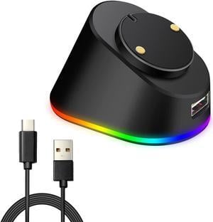 Charging Dock-Metal Mouse Charging Dock for Logitech Mouse G Pro X Superlight, G502 Lightspeed, G703, G903 Lightspeed and G PRO RGB Wireless Gaming Mice Powerplay Wireless Charging System