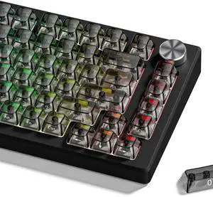 Womier Grey Clear keycaps,Transparent keycaps 60 75 100 Percent,Ceramic Jelly Keyboard caps Set,Shine Through keycap.,MDA Profile Keyboard Key Cap for Mx Switches Mechanical Keyboard(Side Printed) Womier Grey Clear keycaps,Transparent keycaps 60 75 100 Percent,Ceramic Jelly Keyboard caps Set,Shine Through keycap.,MDA Profile Keyboard Key Cap for Mx Switches Mechanical Keyboard(Side Printed)