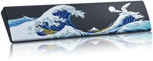 Womier Keyboard Wrist Rest for 65% 75% Mechanical Keyboards Wrist Rest | Wrist Rest for Computer Keyboard Ergonomic Memory Foam Wrist Pad, Water-Resistant Design with Non-Slip Base-Black Kanagawa Womier Keyboard Wrist Rest for 65% 75% Mechanical Keyboards Wrist Rest | Wrist Rest for Computer Keyboard Ergonomic Memory Foam Wrist Pad, Water-Resistant Design with Non-Slip Base-Black Kanagawa