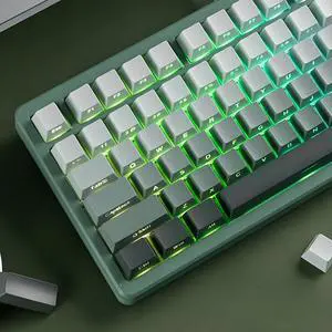 Womier Double Shot PBT keycaps Set,Shine Through Keyboard keycaps Gradient 60% 75% 100%,OEM Profile Keyboard caps,Side Printed Key caps for Mechanical Gaming Keyboards,Seaweed Green Womier Double Shot PBT keycaps Set,Shine Through Keyboard keycaps Gradient 60% 75% 100%,OEM Profile Keyboard caps,Side Printed Key caps for Mechanical Gaming Keyboards,Seaweed Green