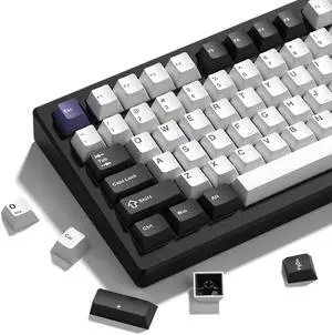 Womier Double Shot PBT Keycaps Set 138 Keys, Cherry Profile Custom Keycaps 60 65 75 100 Percent for 61/64/68/84/87/100/104/108 Retro Gaming Mechanical Keyboard (Black White2) Womier Double Shot PBT Keycaps Set 138 Keys, Cherry Profile Custom Keycaps 60 65 75 100 Percent for 61/64/68/84/87/100/104/108 Retro Gaming Mechanical Keyboard (Black White2)