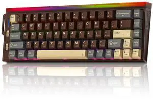 Redragon K752 Wireless Mechanical Keyboard, 60% Gasket Mount Gaming Keyboard with RGB Backlit, Creamy Sound, Tri-Mode 2.4GHz/BT5.0, Hot-Swappable, PBT Keycaps for PC/Mac Gamer Redragon K752 Wireless Mechanical Keyboard, 60% Gasket Mount Gaming Keyboard with RGB Backlit, Creamy Sound, Tri-Mode 2.4GHz/BT5.0, Hot-Swappable, PBT Keycaps for PC/Mac Gamer