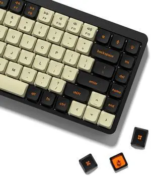 Womier Low Profile PBT keycaps,Doubleshot keycaps for Mechanical Keyboard,138-keys Black/Beige Keyboard Key caps, for Mechanical Keyboard, Compatible with ANSI/ISO,TKL, Full-Sized Layout Womier Low Profile PBT keycaps,Doubleshot keycaps for Mechanical Keyboard,138-keys Black/Beige Keyboard Key caps, for Mechanical Keyboard, Compatible with ANSI/ISO,TKL, Full-Sized Layout