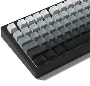 Womier PBT Key caps, Double Shot Shine Through Custom Keycaps, Gradient Keycaps Cherry Profile, Minimalist Style Keyboard Keycap for Mechanical Keyboard (Grey) Womier PBT Key caps, Double Shot Shine Through Custom Keycaps, Gradient Keycaps Cherry Profile, Minimalist Style Keyboard Keycap for Mechanical Keyboard (Grey)