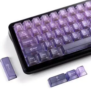 Womier Gradient Purple Frosted keycaps,Translucent Keyboard keycaps,Jelly Key caps Set,Shine Through Key caps,Cherry Profile Keyboard caps for Mx Switches Mechanical Keyboard(115key) Womier Gradient Purple Frosted keycaps,Translucent Keyboard keycaps,Jelly Key caps Set,Shine Through Key caps,Cherry Profile Keyboard caps for Mx Switches Mechanical Keyboard(115key)