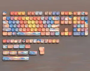 Womier Cute PBT Keycaps Set,Sunset MOA Profile keycaps 60 75 100 Percent,Dye-Sub 134-key Custom Keyboard Keycap for 100% 75% 65% 60% TKL US Layout Mechanical Keyboard Womier Cute PBT Keycaps Set,Sunset MOA Profile keycaps 60 75 100 Percent,Dye-Sub 134-key Custom Keyboard Keycap for 100% 75% 65% 60% TKL US Layout Mechanical Keyboard