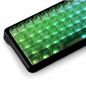 Womier Gradient Green Frosted keycaps,Translucent Keyboard keycaps,Jelly Key caps Set,Shine Through Key caps,MDA Profile Keyboard caps for Mx Switches Mechanical Keyboard(115key) Womier Gradient Green Frosted keycaps,Translucent Keyboard keycaps,Jelly Key caps Set,Shine Through Key caps,MDA Profile Keyboard caps for Mx Switches Mechanical Keyboard(115key)