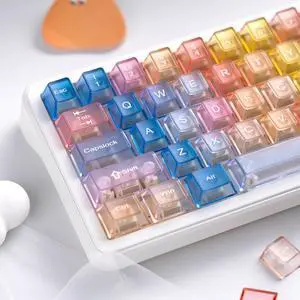 Womier Clear keycaps Set,Translucent Keyboard keycaps,Jelly Key caps Womier Clear keycaps Set,Translucent Keyboard keycaps,Jelly Key caps