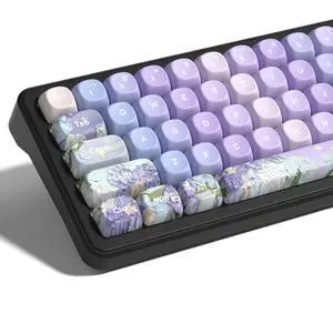 Womier PBT Keyboard keycaps Set, Purple moa keycaps, Violet Theme Womier PBT Keyboard keycaps Set, Purple moa keycaps, Violet Theme