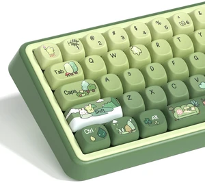 Womier Matcha Green Frog Cute Keycap Set, PBT Custom Keyboard caps 60% 75% 100%,dye Sublimation,MOA Profile keycaps for Mechanical Keyboard, Compatible with ANSI/ISO,TKL, Full-Sized Layout Womier Matcha Green Frog Cute Keycap Set, PBT Custom Keyboard caps 60% 75% 100%,dye Sublimation,MOA Profile keycaps for Mechanical Keyboard, Compatible with ANSI/ISO,TKL, Full-Sized Layout